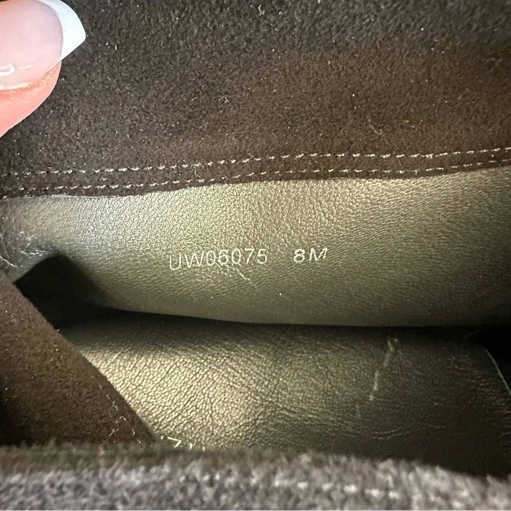 NIB Stuart Weitzman Black Suede Knee High Boots Women's 8 - Picture 10 of 12